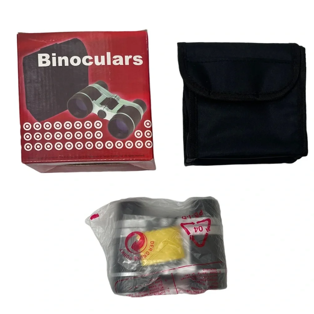 Binoculars & Carrying Bag Outdoors Hunting Sports Events Bird Or People Watching
